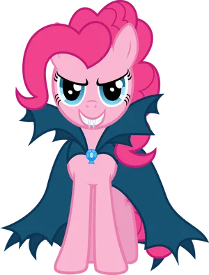 Vampire Pony Cartoon Character PNG Image