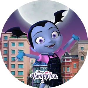 Vampirina Cheerful Greeting PNG Image