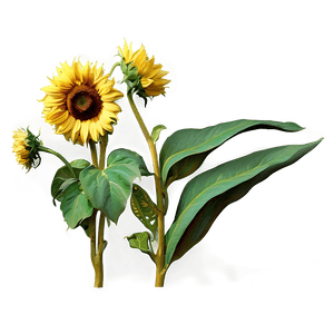 Van Gogh Sunflowers Art PNG 62 PNG