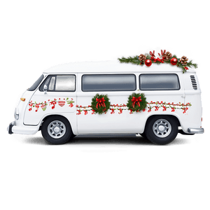 Van with Christmas Decor PNG gdm92 PNG with transparent background