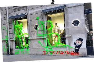 Kidult Pees On Philipp Plein’s Paris Flagship Store - Kidult Philipp Plein, HD Png Download PNG with transparent background