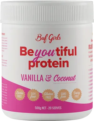 Vanilla Coconut Protein Powder PNG Image