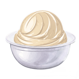 Vanilla Ice Cream Scoop PNG 05032024 PNG image with transparent background