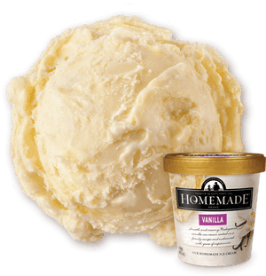 Udf Vanilla Homemade Ice Cream, HD Png Download PNG with transparent background