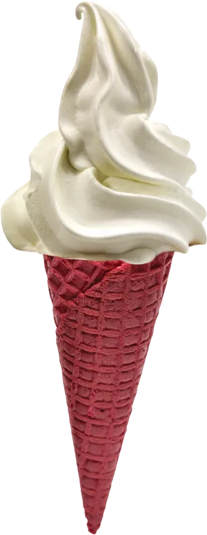 Vanilla Soft Serve Red Cone.png PNG Image