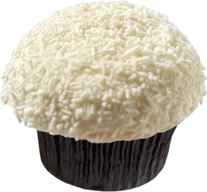 Vanilla Sprinkle Cupcake PNG Image