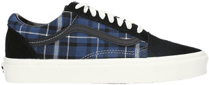Vans Old Skool Plaid Mix Release Date - Vans Old Skool Plaid Mix Black Navy, HD Png Download PNG image with transparent background