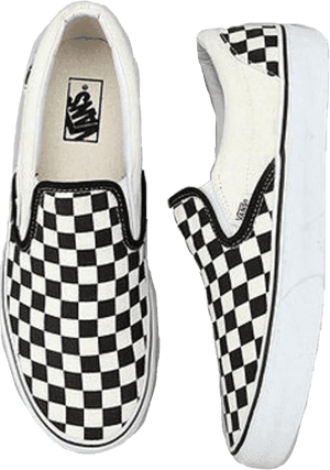 #vans #shoes #vsco #skate #checkered #checkeredvans - Foot Checkerboard Slip On Vans, HD Png Download PNG image with transparent background