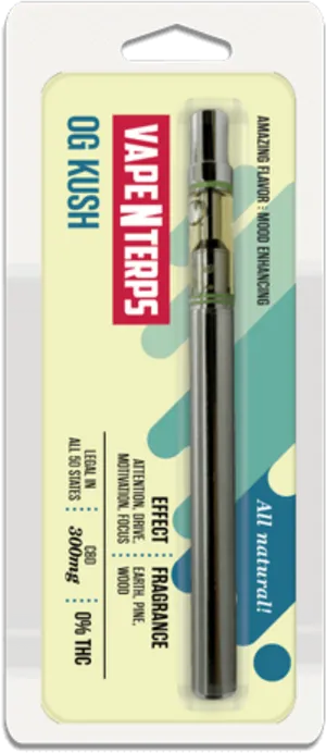 Vape Pen_ O G Kush_ Packaging PNG Image