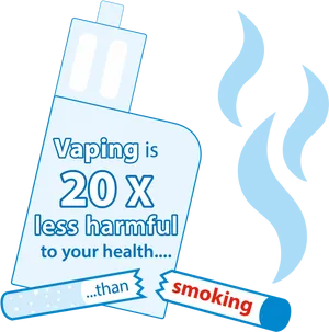 Vapingvs Smoking Health Comparison PNG Image