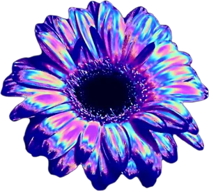 Vaporwave Aesthetic Flower.png PNG Image