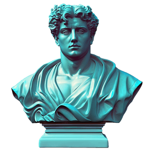 Vaporwave Statue Art PNG ops21 PNG image with transparent background