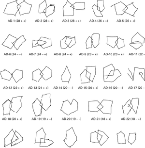 Variationsof Pentagons Pattern PNG Image