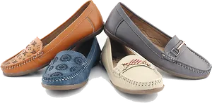 Variety Womens Casual Shoes Collection PNG Image