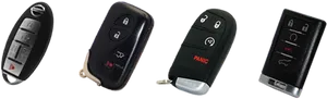 Varietyof Car Key Fobs PNG Image