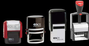 Varietyof Colop Stamps PNG image with transparent background