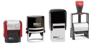 Varietyof Colop Stamps PNG Image