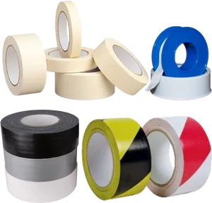 Varietyof Duct Tape Rolls PNG Image