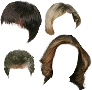 Varietyof Hair Bangs Styles.png PNG Image