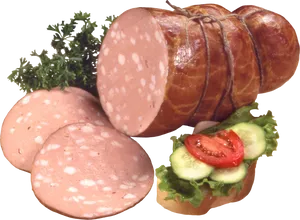 Varietyof Ham Slices PNG Image