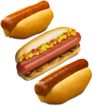 Varietyof Hot Dogs PNG Image