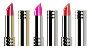 Varietyof Lipsticks Display PNG with transparent background