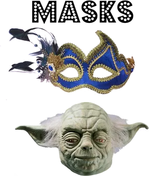 Varietyof Masks Collection PNG Image