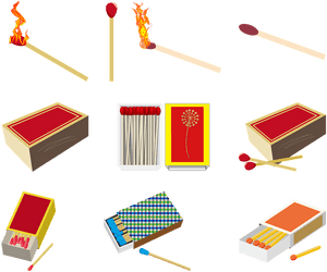Matchsticks, Matches, Matchbox, Fire, Flame, Burn, - Carmine, HD Png Download PNG with transparent background