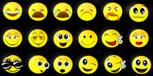 Variety_of_ Smiley_ Faces PNG with transparent background