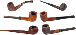 Varietyof Smoking Pipes PNG