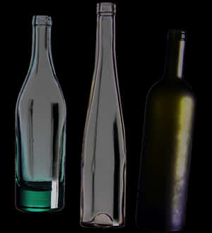 Varietyof Wine Bottles Silhouette PNG image with transparent background