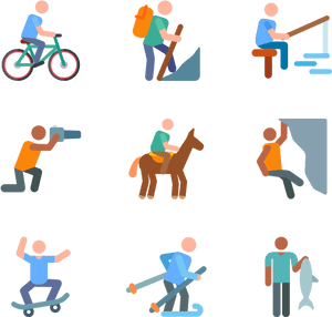 Adventure Human Pictograms, HD Png Download PNG