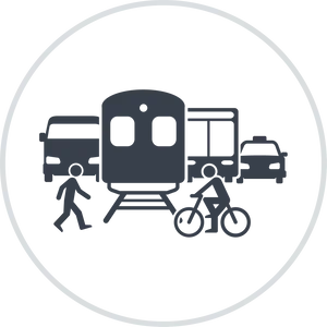 Various Modesof Transportation Icon PNG Image