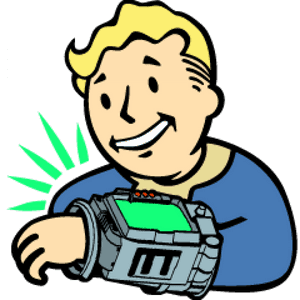 Vault 101 Citizenship Award - Vault Boy With Pip Boy, HD Png Download PNG with transparent background