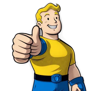 Vault Boy Thumbs Up Image Png Qxw92 PNG Image