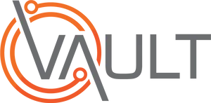 Vault Logo Orangeand Gray PNG Image