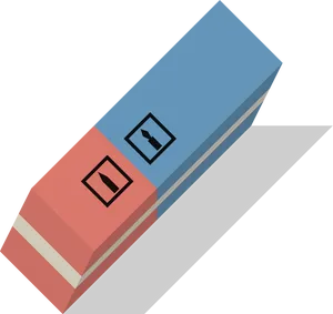 Vector Eraser Illustration PNG Image