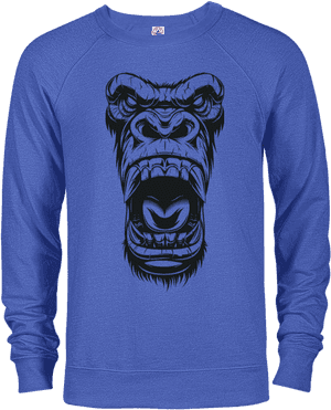 Vector Illustration Ferocious Gorilla Head, HD Png Download PNG image with transparent background