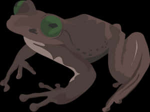 Vector Illustrationof Frog PNG image with transparent background