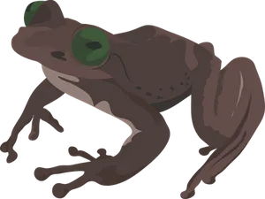 Vector Illustrationof Frog PNG Image