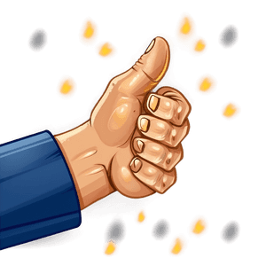 Vector Thumbs Up Design PNG ldm PNG image with transparent background