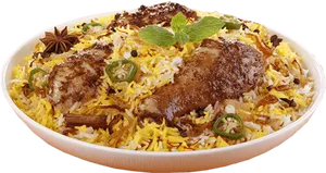 Veg Biryani Dish PNG Image