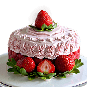 Vegan Strawberry Cake PNG cju PNG