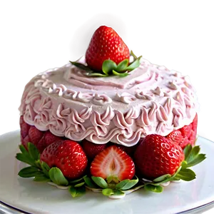 Vegan Strawberry Cake Png Cju PNG Image