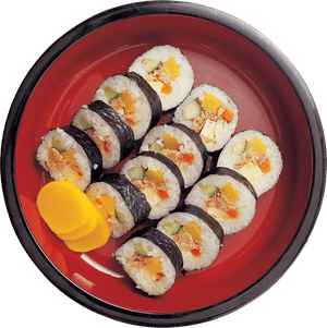 9217 - Sushi Plate Top View Png, Transparent Png PNG with transparent background