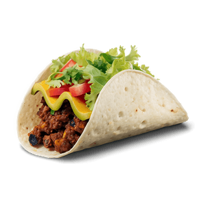 Vegetarian Taco PNG pst PNG image with transparent background