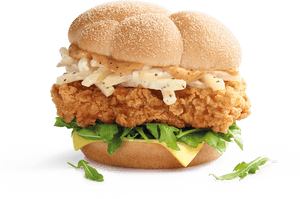 Veggie Burger Clipart Mcdonalds Food - Apple Slaw Burger Mcdonalds, HD Png Download PNG image with transparent background