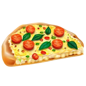 Veggie Pizza Vector Illustration Png Lnm PNG Image