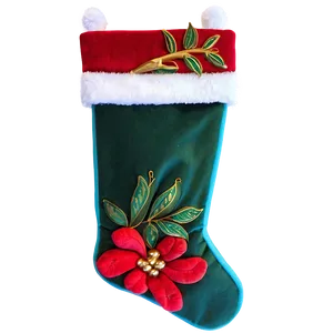 Velvet Christmas Stocking Png Vae24 PNG Image