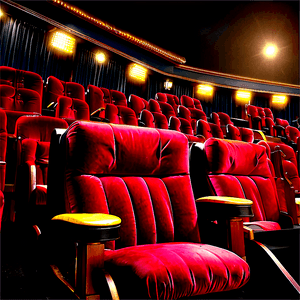 Velvet Theatre Seats PNG fjw28 PNG image with transparent background